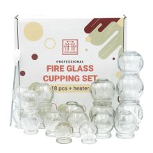 TCM Goods Zestaw baniek OGNIOWYCH szklanych 18 sztuk