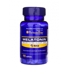 Puritan's Pride Melatonina 1 mg 90 tabletek wegetariańskich