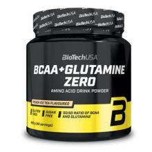 BioTech USA BCAA + Glutamine Zero 480 g o smaku ice tea peach
