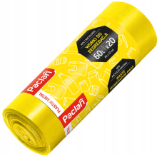 Paclan Worki do segregacji plastik żółty 60L 20 sztuk