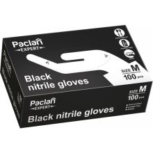 Paclan Expert R Rękawice Nitrylowe rozmiar M czarne 100 sztuk