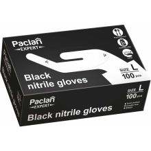Paclan Expert R Rękawice Nitrylowe rozmiar L czarne 100 sztuk