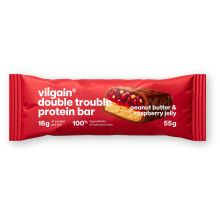 Vilgain Double Trouble Protein Bar pasta orzechowa dżem malinowy 55 g