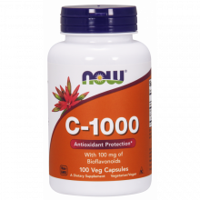 Now Foods witamina C-1000 z bioflawonoidami (100mg) 100 wegańskich kapsułek