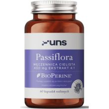 UNS Passiflora Męczennica Cielista + Bioperine 60 vege kapsułek
