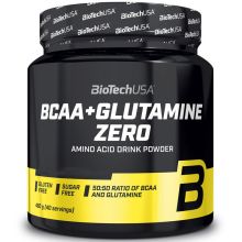 BioTech USA BCAA + Glutamine Zero 480 g o smaku cytrynowym