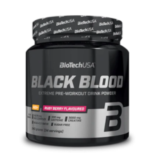 BioTech USA Black Blood NOX+ 340 g o smaku jagoda-limonka
