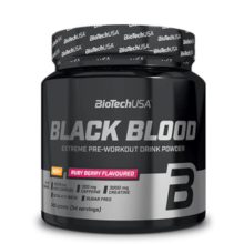 BioTech USA Black Blood NOX+ 340 g o smaku rubinowa jagoda