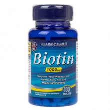 Holland & Barrett Biotin 1000 iu Biotyna 100 tabletek