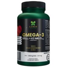 Lanco Nutritions Omega 3 + D3K2 60 kapsułek