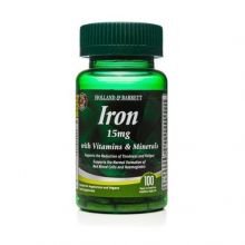 Holland & Barrett Iron 15 mg żelazo z witaminami i minerałami 100 tabletek wegańskich