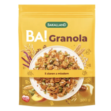 Bakalland BA! Granola 5 ziaren z miodem 300 g