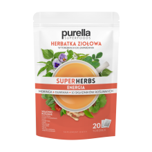 Purella SuperHerbs Herbatka Ziołowa Energia 20 x 1,75 g
