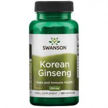 Swanson Żeń-szeń Koreański (Korean Ginseng) 500 mg 100 kapsułek