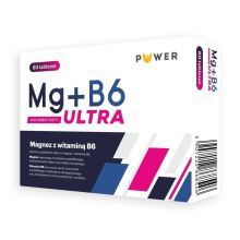 Puwer MG+B6 ULTRA magnez witamina B6 60 tabletek