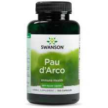 Swanson Pau d'Arco (Lapacho) 500 mg 100 kapsułek