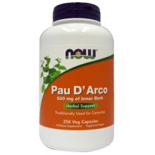 Now Foods Pau D'Arco, 500 mg 250 kapsułek wegańskich