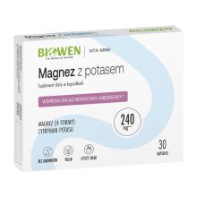Biowen Magnez z potasem 30 kapsułek