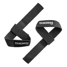 THORN FIT Paski do podnoszenia ciężarów Lifting straps cotton black