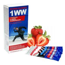 Medmess Płynna Glukoza 1WW z magnezem 10 saszetek 12ml smak truskawkowy