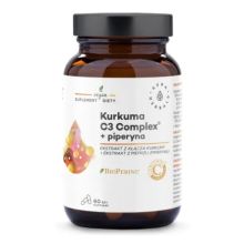 Aura Herbals Kurkuma 500 mg C3 Complex + piperyna 60 kapsułek