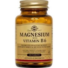 Solgar Magnesium Magnez z witaminą B6 100 tabletek wegańskich