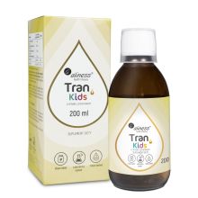 Aliness Tran olej z dorsza KIDS + Wit. A 400 µg 200 ml o smaku cytrynowym