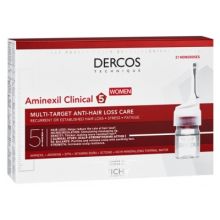 Vichy Dercos AMINEXIL CLINICAL 5 WOMAN przeciw wypadaniu włosów 21 x 6 ml