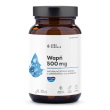 Aura Herbals Wapń 500 mg Aquamin 60 kapsułek