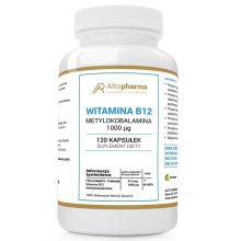 Altopharma Witamina B12 1000 µg Metylokobalamina ŻSPM 120 vege kapsułek