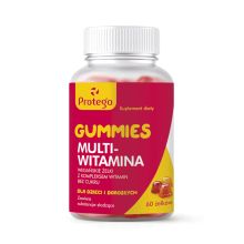 Protego GummieS Multiwitamina z kompleksem witamin bez cukru dla dzieci i dorosłych 60 żelek