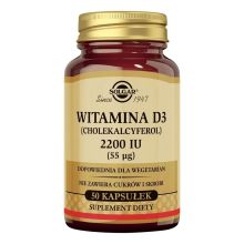 Solgar Witamina D3 2200 IU 50 kapsułek
