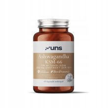 UNS Ashwagandha KSM-66 + Bioperine 60 vege kapsułek