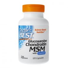 Doctor's Best Glukozamina, Chondroityna i MSM 120 kapsułek