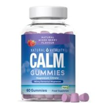 NATURAL VITALITY Calm Magnesium 60 żelek smak malinowo-truskawkowy