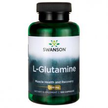 Swanson L-Glutamina 500 mg 100 kapsułek