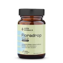 Aura Herbals Floradrop Entero Saccharomyces boulardii probiotyk 30 kapsułek