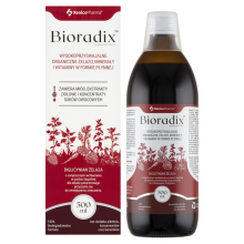 Bioradix organiczne żelazo, witaminy i minerały w formie płynnej 500 ml