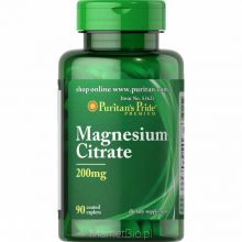 Puritan's Pride Cytrynian Magnezu 210 mg 90 tabletek