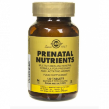 Solgar Prenatal Nutrients witaminy i minerały prenatalne 120 tabletek