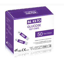 BeKeto GluKeto Meter testy paskowe glukoza 50 sztuk