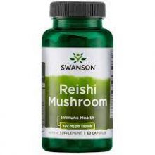 Swanson Reishi Mushroon 600 mg 60 kapsułek