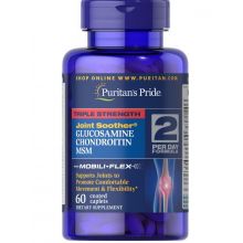 Puritan's Pride Glukozamina Chondroityna MSM| 3w1| 60 tabletek