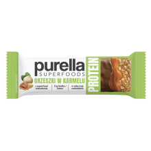 Purella Superfoods Protein bar baton proteinowy orzeszki w karmelu 45g