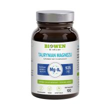 Biowen Taurynian magnezu z witaminą B6 (P-5-P) 100 kapsułek
