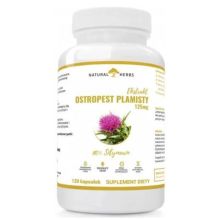 Altopharma Natural Herbs Ostropest Plamisty Extrakt 125mg Sylimaryna Vege 120 kapsułek