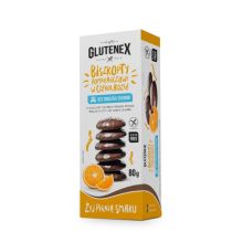 Glutenex Biszkopty Pomarańczowe W Czekoladzie Bez Dodatku Cukrów 80 g