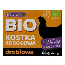 Naturavena Bulion Kostki Drobiowe Bezglutenowe BIO (6 x 11 g) 66 g