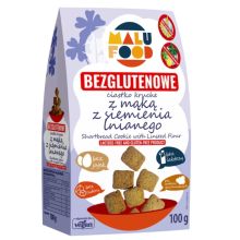 Malu Food Ciastka Z Mąką Z Siemienia Lnianego Bez Cukru Bezgl. 100 g