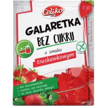 Celiko Galaretka Bez Cukru O Smaku Truskawkowym Bezglutenowa 14 g